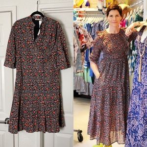 Banjanan Atlanta Dress Chameli Flower Black S worn once